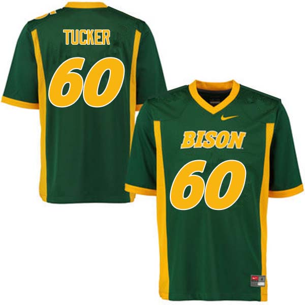 Men #60 Lane Tucker North Dakota State Bison College Football Jerseys Sale-Green